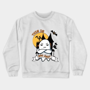 Ghost Halloween Costume Funny Boo Crewneck Sweatshirt